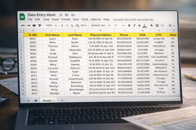 do accurate and fast data entry, copy paste, web research