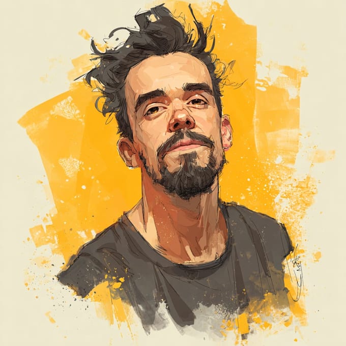 create a vector portrait art for you