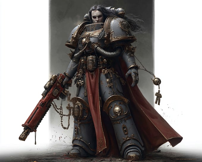 drawing a warhammer 40k art