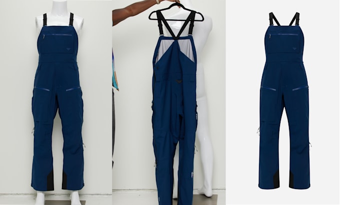 apparel image editing and ghost mannequin retouch