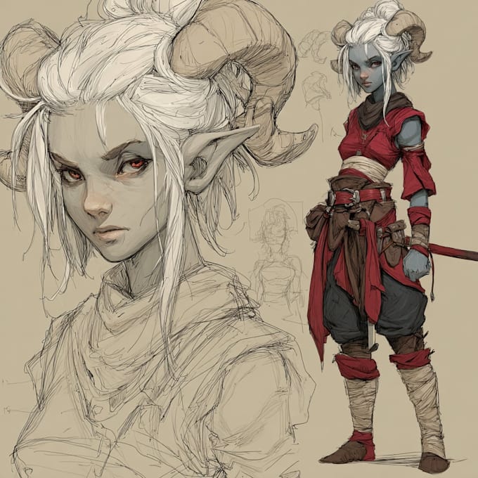 design fantasy character art and character ar