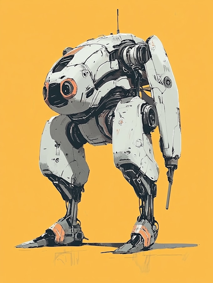 draw high quality robot,  concepts
