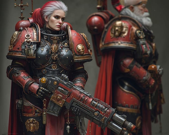 draw a warhammer 40k character depending on your concept