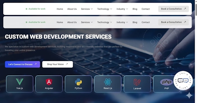 build website, website development, full stack developer, front end developer