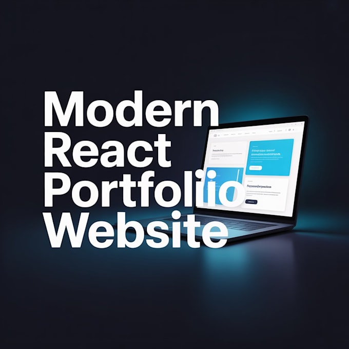 create a professional portfolio website using react