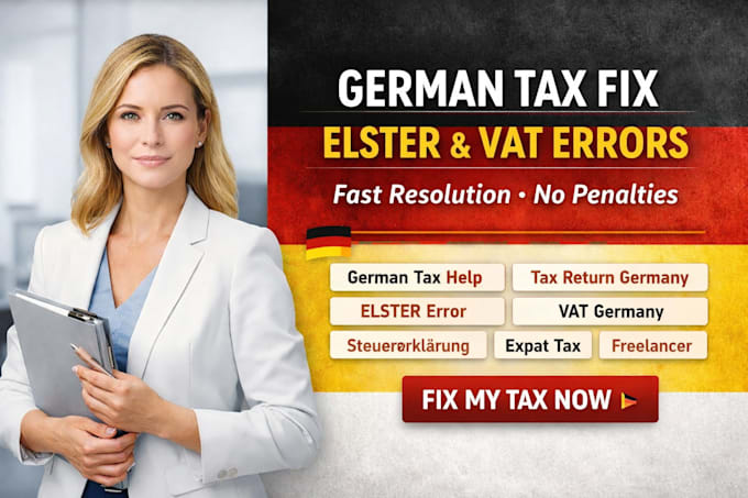 fix german tax return errors elster issues vat corrections