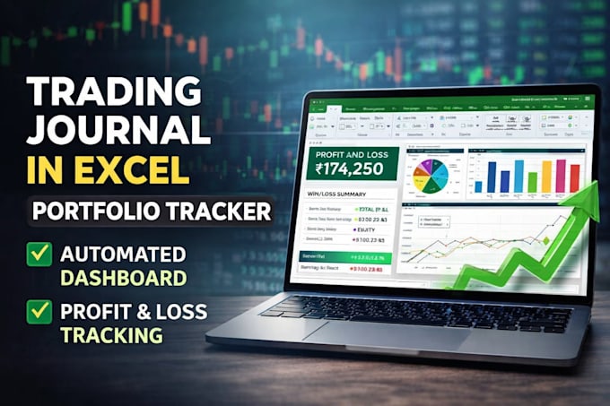 create automated excel or google sheets trading journal and portfolio tracker