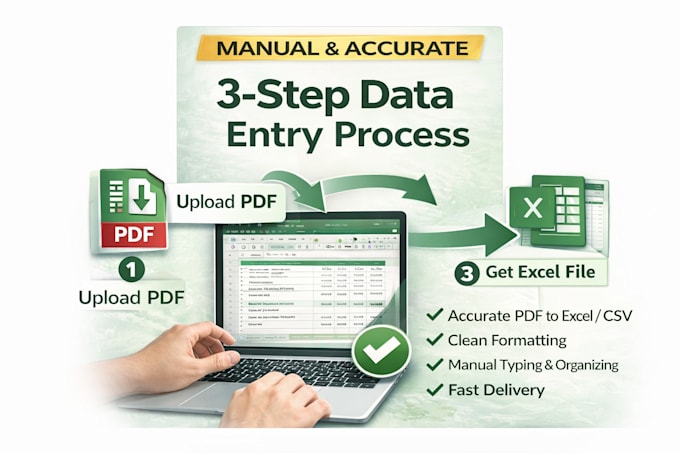 convert PDF to excel or CSV with accurate data cleaning