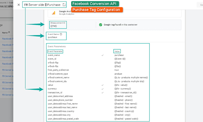 setup facebook pixel,conversion API,fix meta pixel, server side tracking by GTM