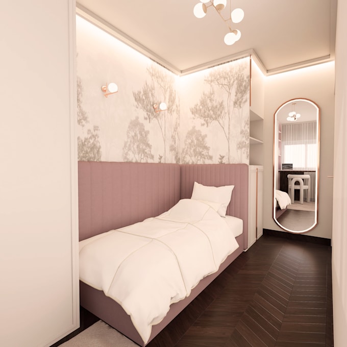 create a moodboard and render design for you bedroom