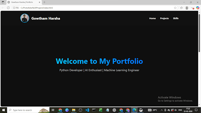 Create a modern personal or business portfolio website by Gowtham_ai ...