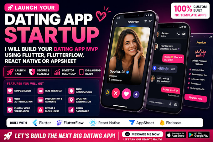 build a tinder clone or custom dating app for your startup