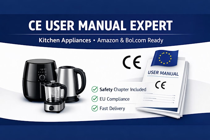 write ce compliant user manual for kitchen appliances amazon bol products