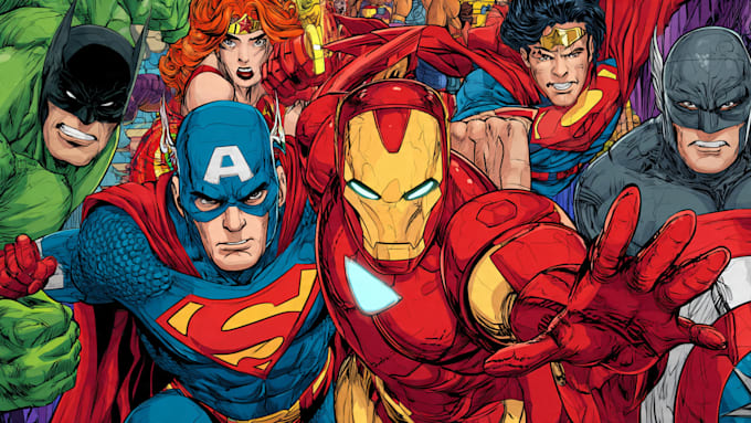 cartoon character superhero comic book