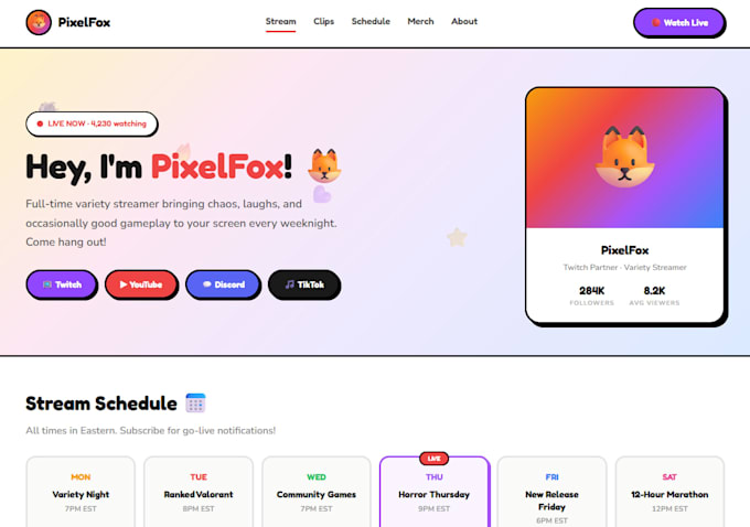 build a gaming community website with discord integration