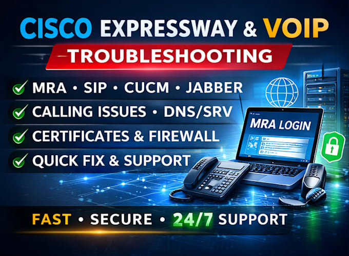 fix cucm, ipt, mra, b2b, jabber ,sip and calling issues