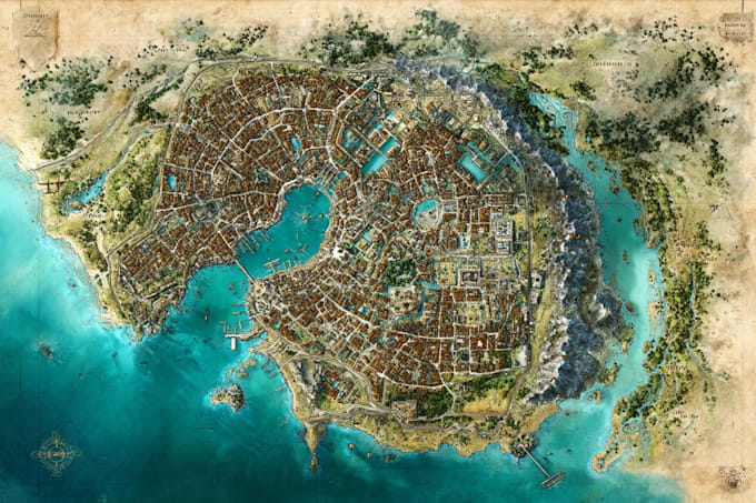 create high quality bespoke fantasy maps