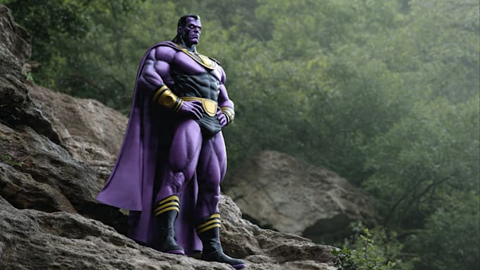superhero character for comics