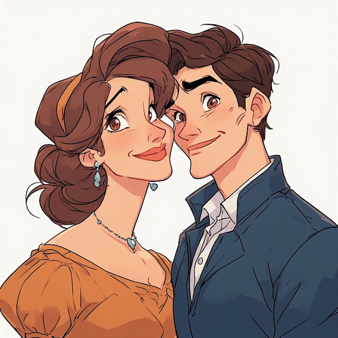 design a personalized couple portrait, perfect for gifts