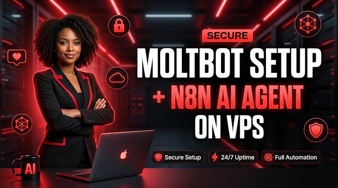 do moltbot setup using clawdbot, n8n automation, ai agent, install on vps