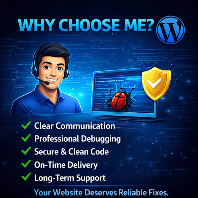 fix wordpress errors, bugs and broken website issues