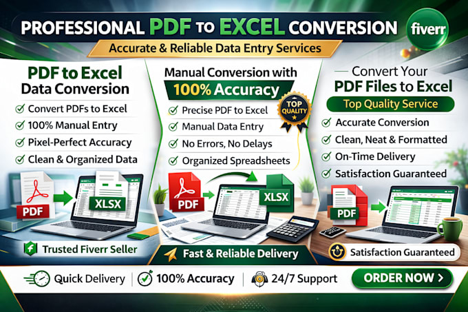 do convert PDF to excel with accuracy and professionally