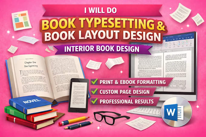 do book typesetting and book layout design interior book design