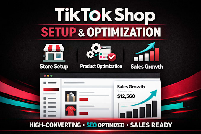 create high converting tiktok shop setup and product optimization