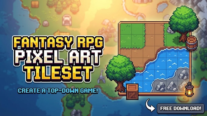 Create custom pixel art tileset, props and 2d game assets for indie ...
