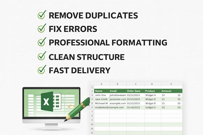 clean and fix your messy excel spreadsheet