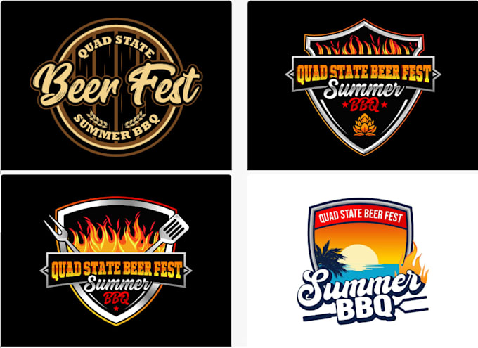 design a professional modern BBQ logo