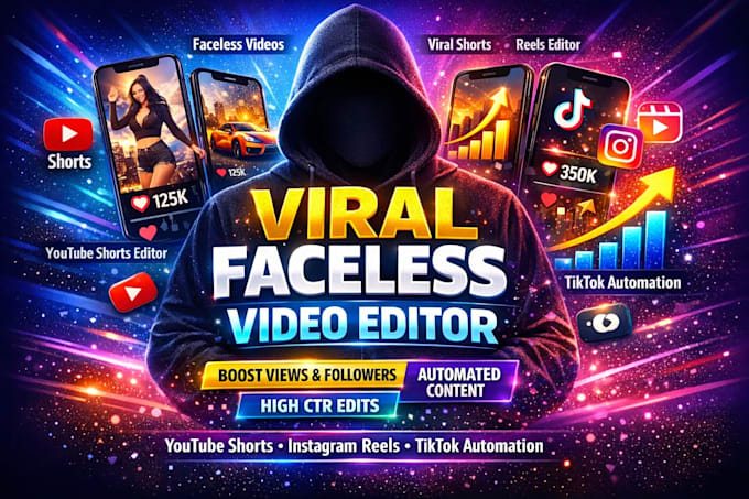 create viral faceless youtube shorts instagram reels tiktok ai voice over