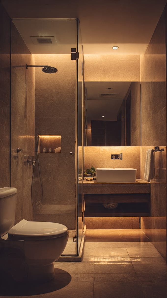 design your modern bathroom interior
