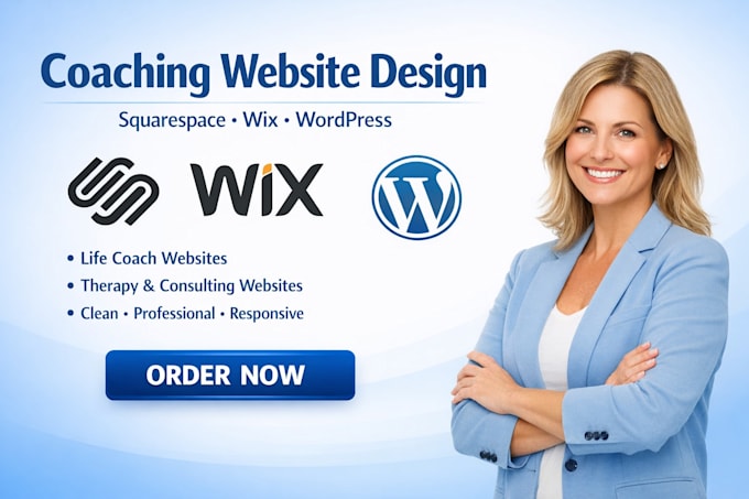 squarespace coaching website life coach website therapy consulting website wix