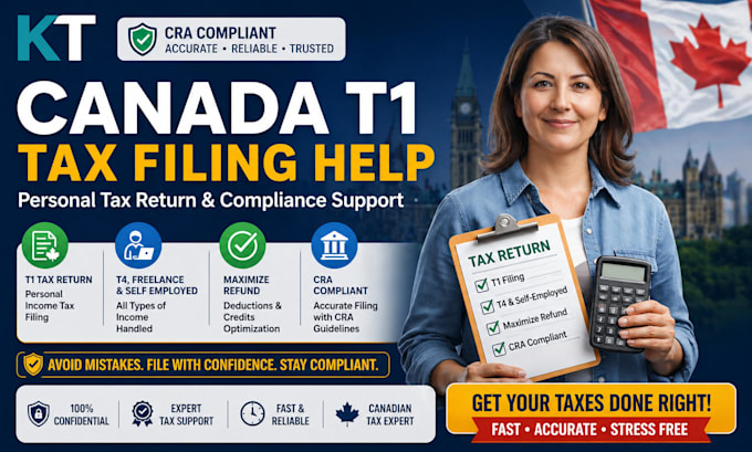 handle canada t1 tax filing help personal income and compliance support