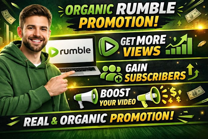 do rumble video promotion, rumble subscribers, rumble views