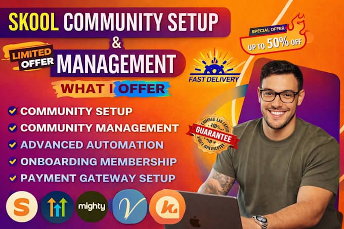 setup skool community skool online community manager skool course membership