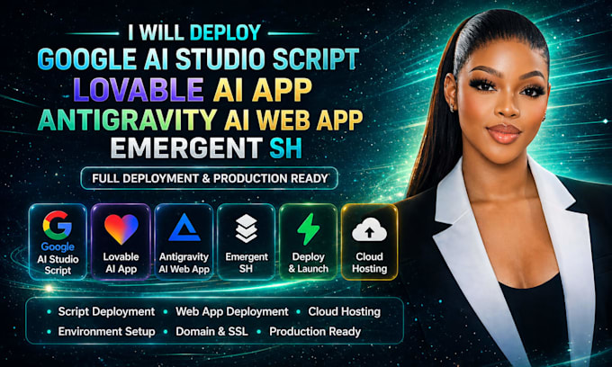 deploy google ai studio script lovable ai app antigravity ai web app emergent sh