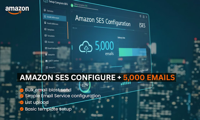 set up bulk email blast using amazon ses