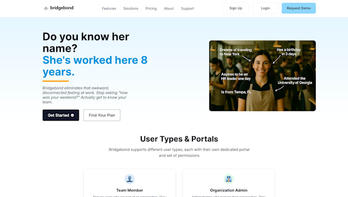 develop a simple business web portal or dashboard