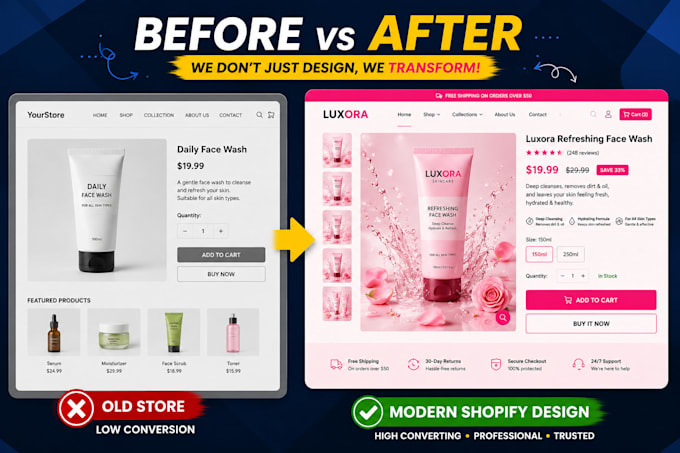 clone, duplicate or redesign shopify store design