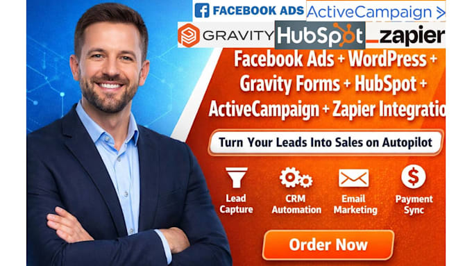 facebook ads wordpress gravity forms hubspot activecampaign zapier integration