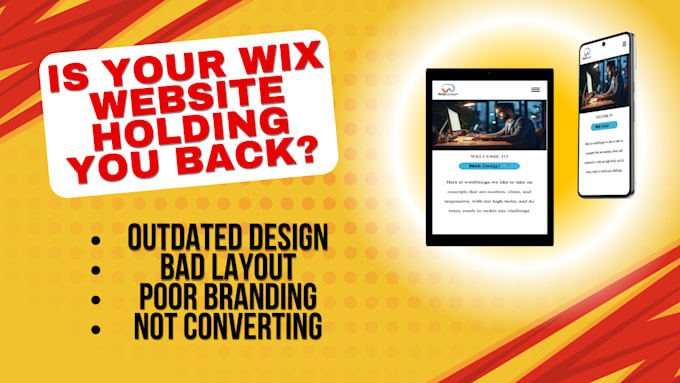 redesign and refresh your wix website professionally