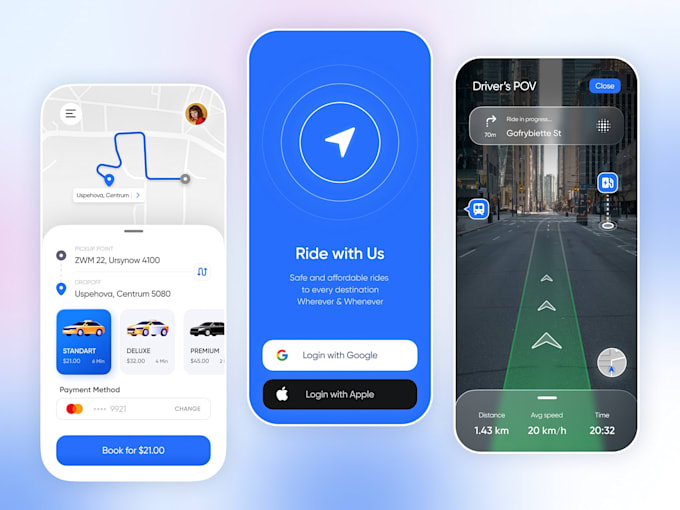 develop carpooling app, rental app, cab booking app, taxi booking app, uber app