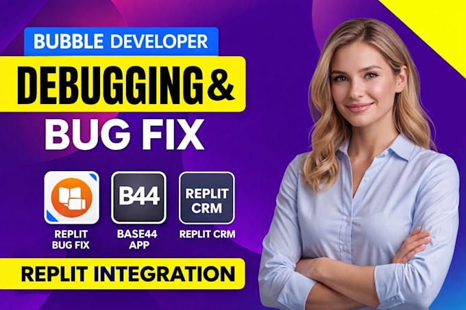 bubble developer debugging replit bug fix base44 app replit crm integration
