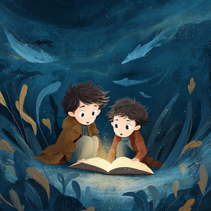 create awesome children story book illustrations