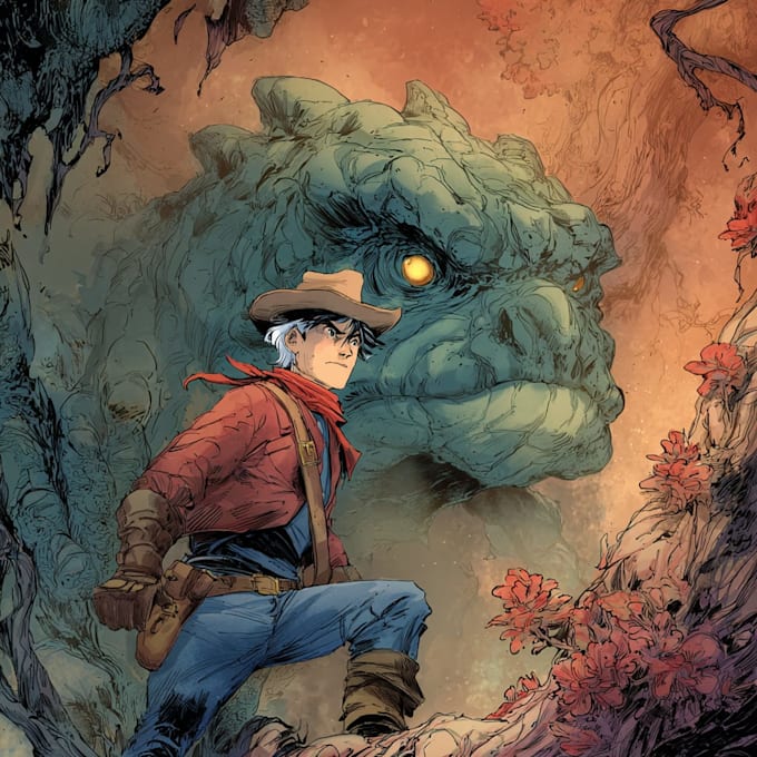 comic book illustration with comic book illustrator