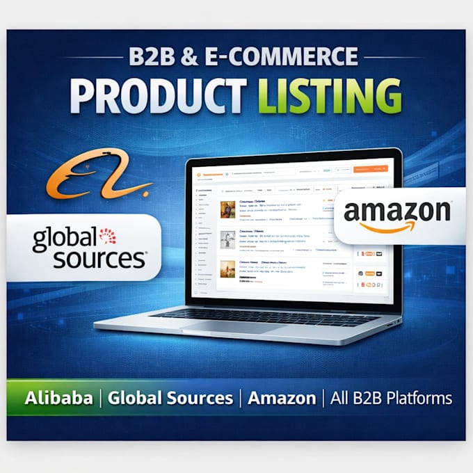 do alibaba and b2b ecommerce product listing with SEO optimization