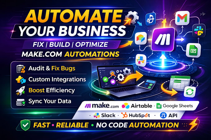 audit build or fix your make com workflow automation n8n optimize your business