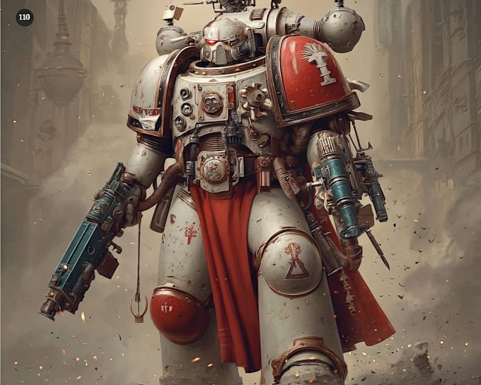 drawing a warhammer 40k character art